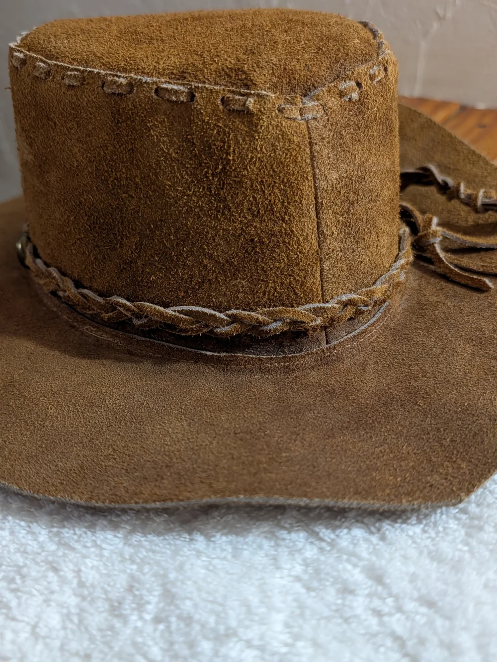 Suede Cowboy Hat - Brown